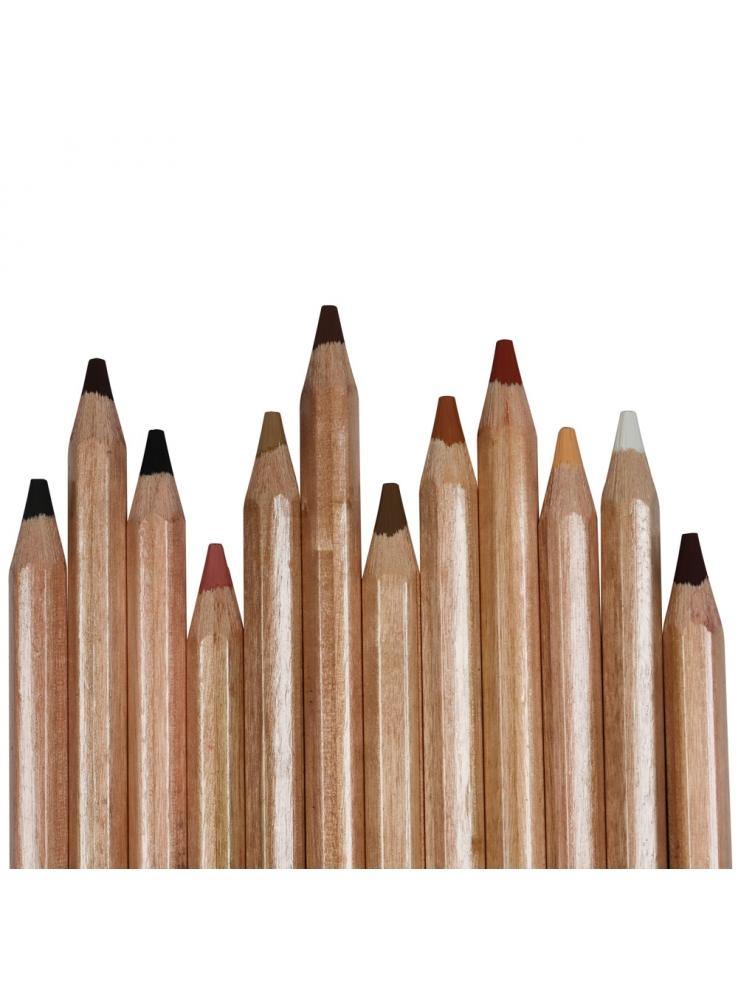Mont Marte Signature Skin Tints Pastel Pencils 12 Pieces - Art Supplies Australia