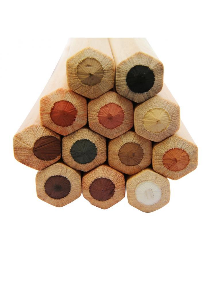 Mont Marte Signature Skin Tints Pastel Pencils 12 Pieces - Art Supplies Australia