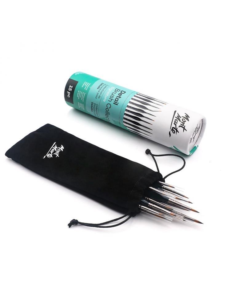 Mont Marte Signature Detail Brush Collection 15 Pieces - Art Supplies Australia
