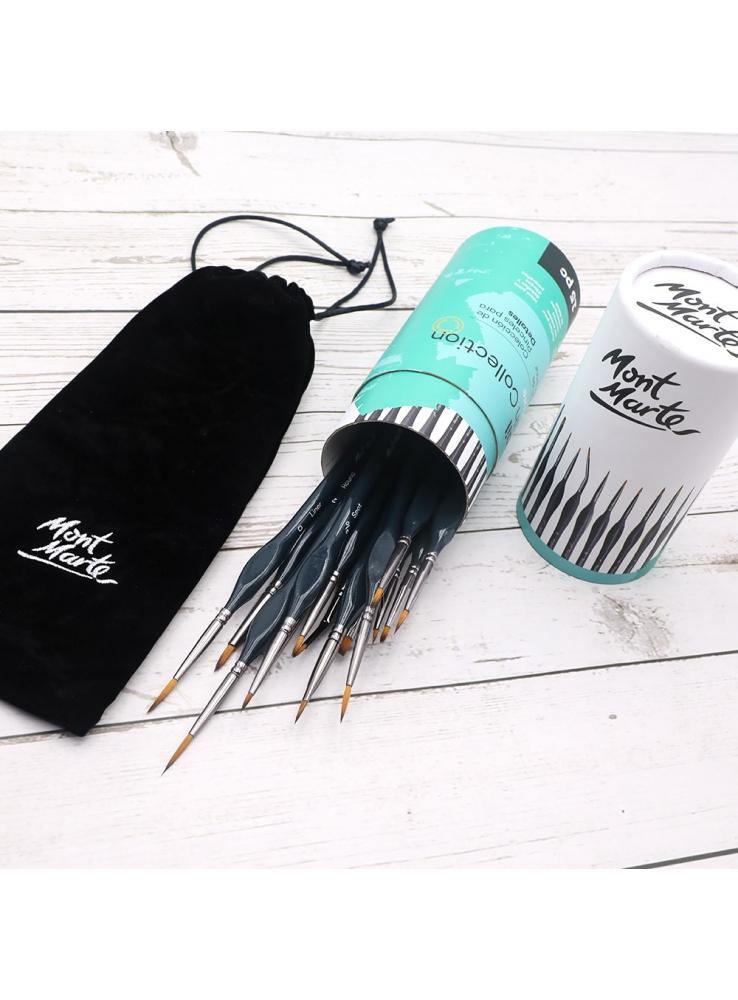 Mont Marte Signature Detail Brush Collection 15 Pieces - Art Supplies Australia