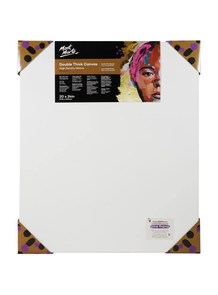 Mont Marte Professional Artist Stretched Canvas - 1.5 inch (38mm) Thick Stretchers 8Oz - Art Supplies Australia