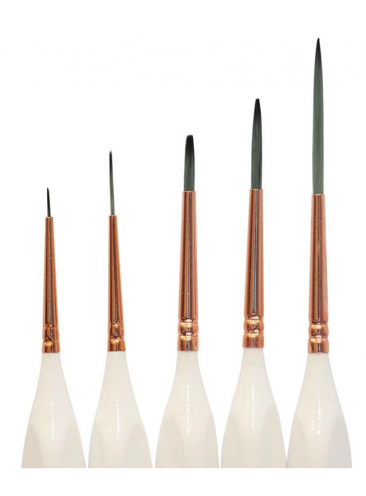 Mont Marte Detail & Liner Brush Set 5 Pieces - Art Supplies Australia