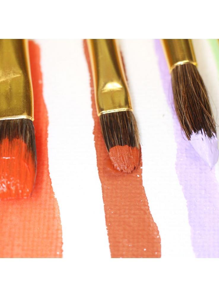 Mont Marte Mixed Bristle Brush Set Wallet 11pce - Watercolour - Art Supplies Australia