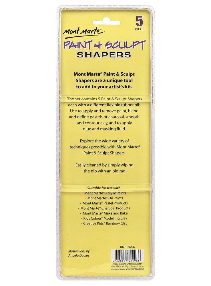 Mont Marte Paint & Sculpt Shapers 5pce - Art Supplies Australia