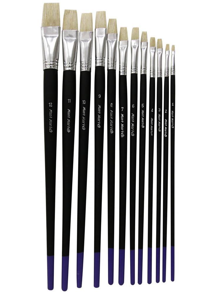 Mont Marte Studio Artist Brush Set 12 Pieces - Art Supplies Australia