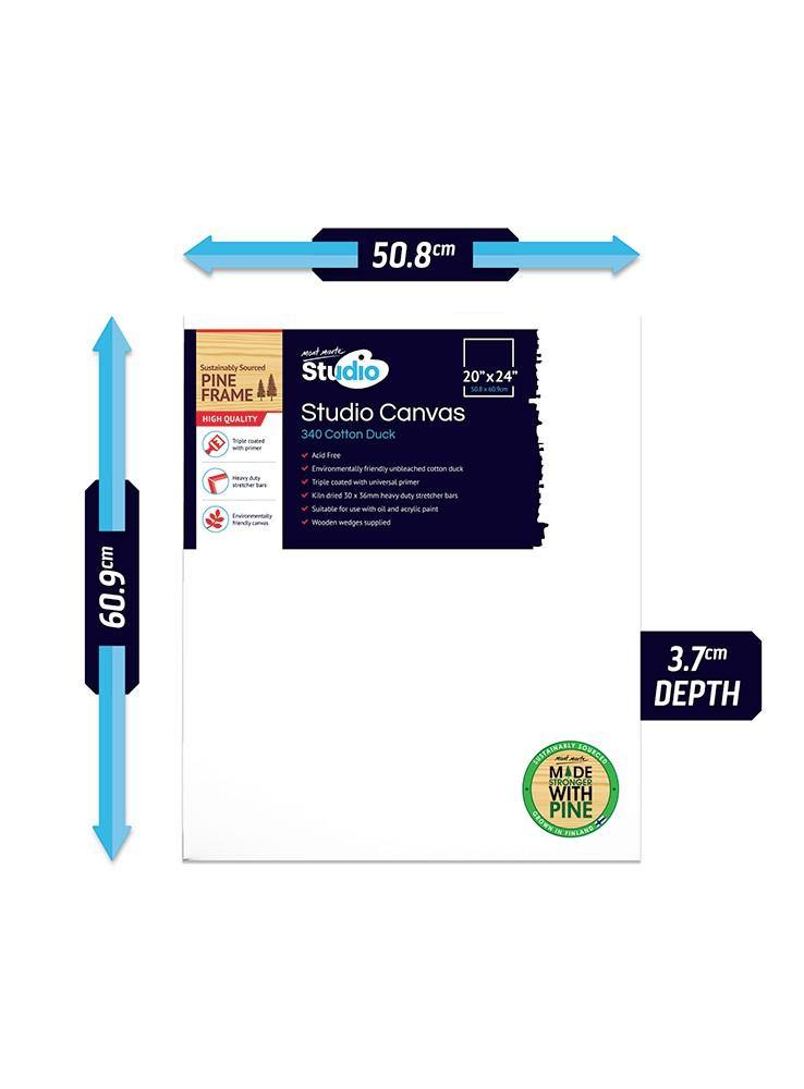 Mont Marte Studio Stretched Canvas Double Thick 7 OZ - Art Supplies Australia