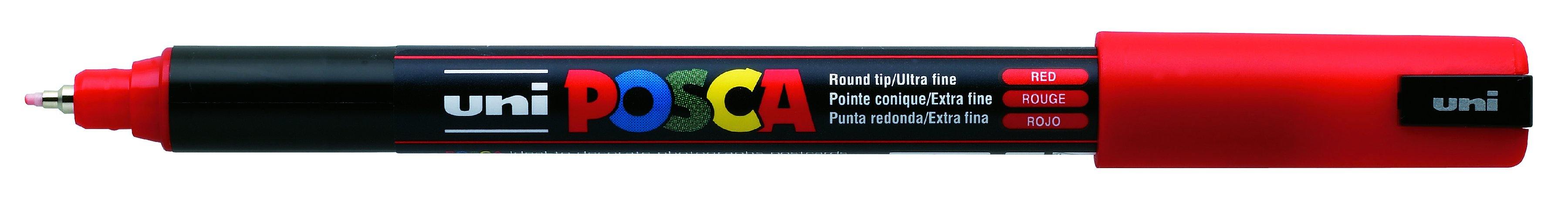 Uni POSCA Water-based Pigment Ink Marker - Ultra Fine(0.7mm) Bullet Tip(PC-1MR) - Art Supplies Australia
