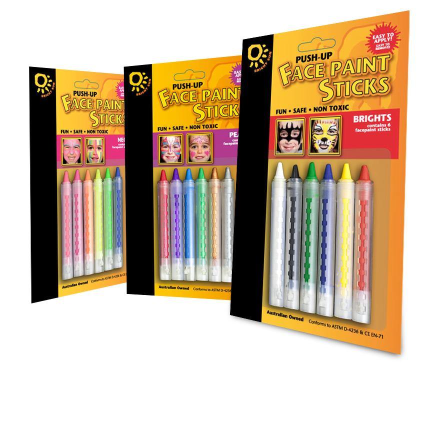 Derivan Face & Body Paint Sticks Sets - Art Supplies Australia