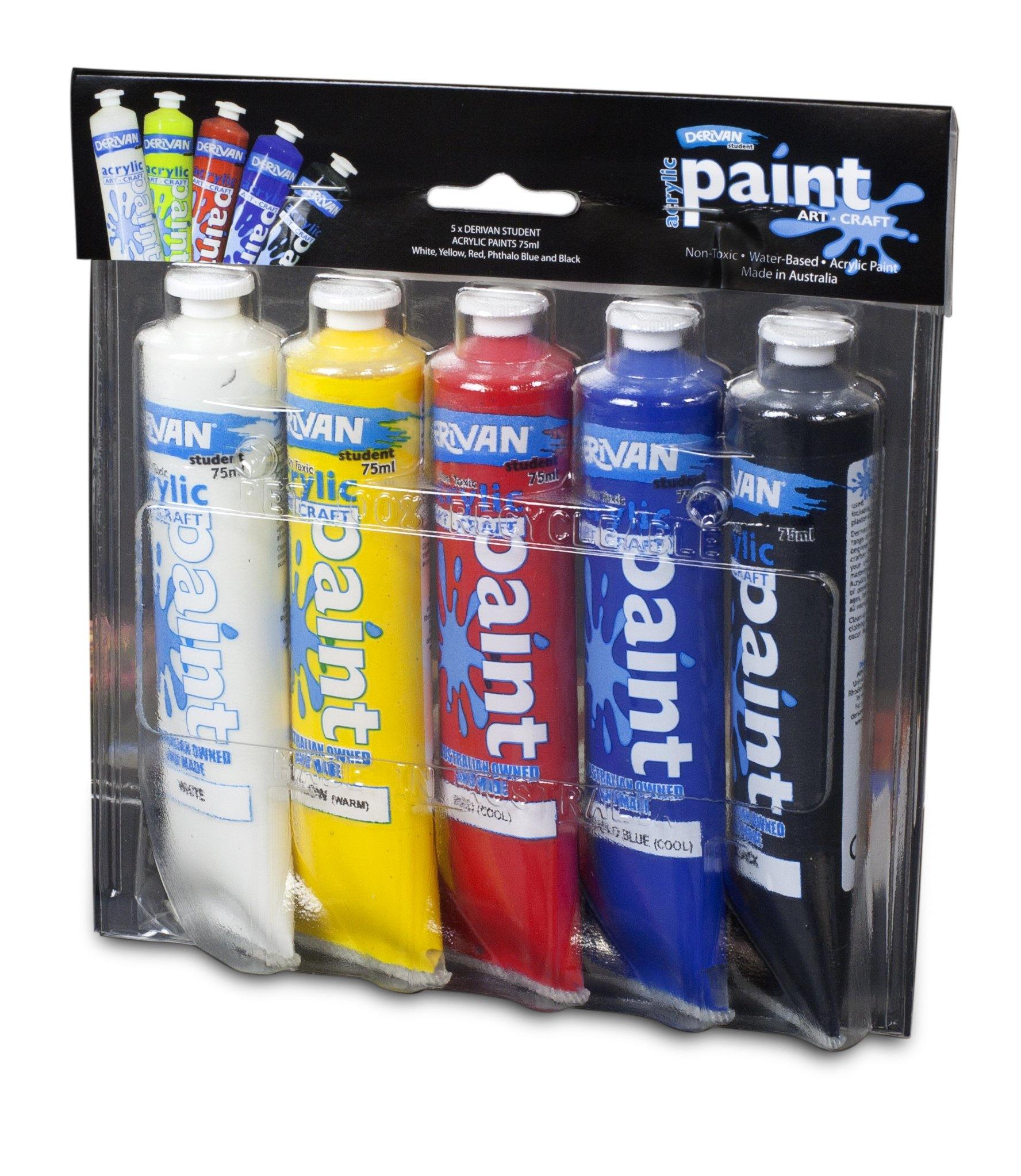 Derivan Student Acrylic Paint Sets (clearance) - Art Supplies Australia