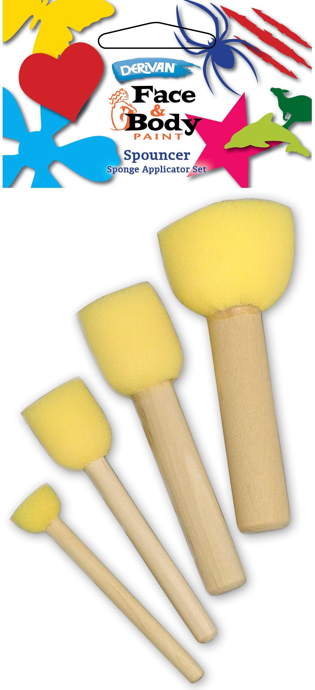 Derivan Face & Body Paint Spouncer Set - Art Supplies Australia