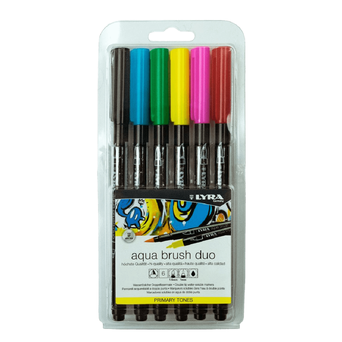 Lyra Aqua Brush Duo Set of 6 - Art Supplies Australia