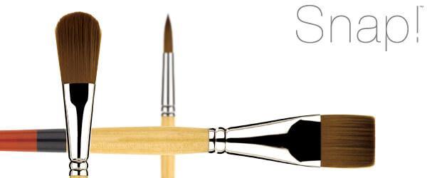 Princeton Snap Series 9650 Short Handle Golden Synthetic Brush for Watercolour, Acrylic - Art Supplies Australia