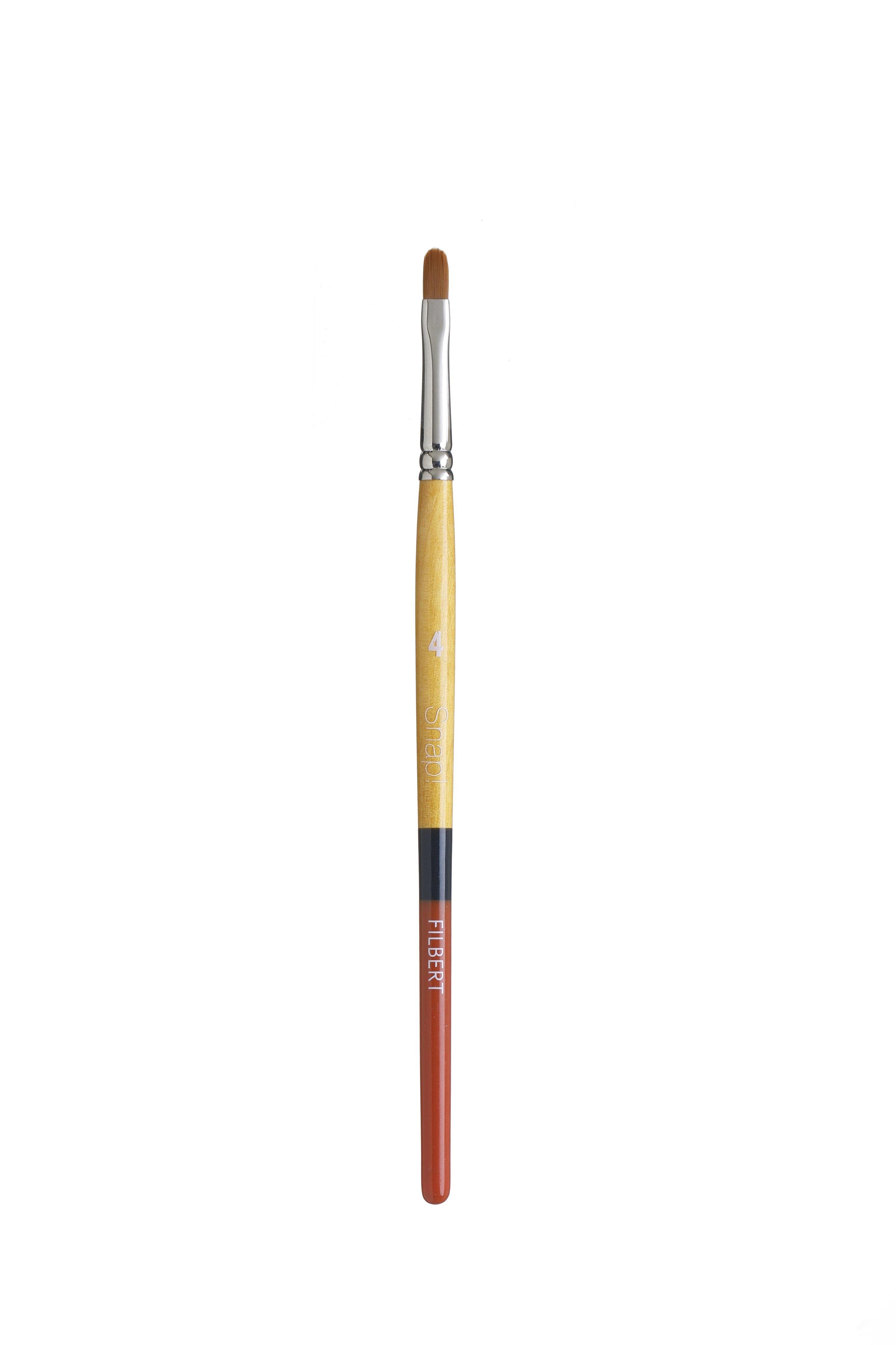 Princeton Snap Series 9650 Short Handle Golden Synthetic Brush for Watercolour, Acrylic - Art Supplies Australia