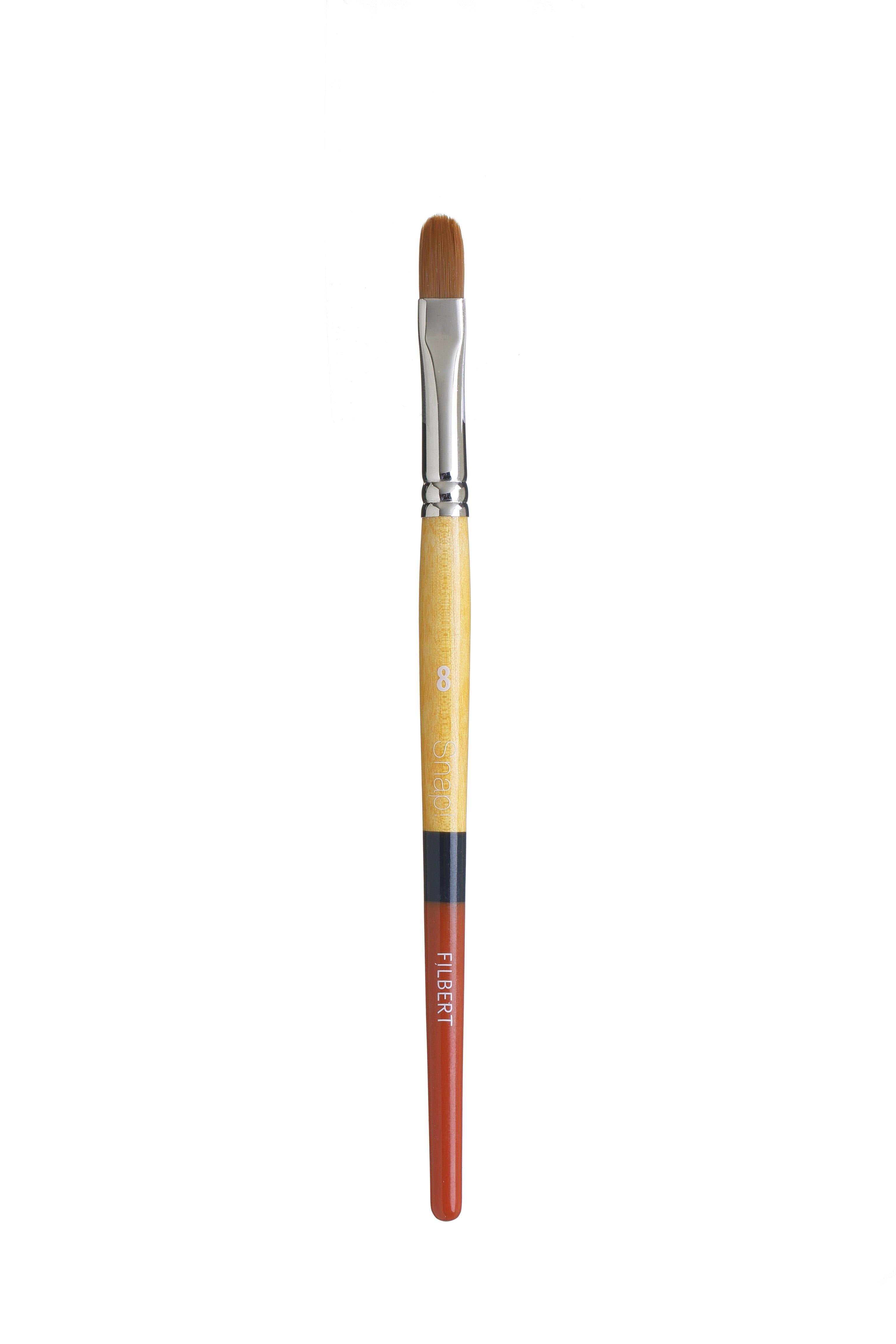 Princeton Snap Series 9650 Short Handle Golden Synthetic Brush for Watercolour, Acrylic - Art Supplies Australia