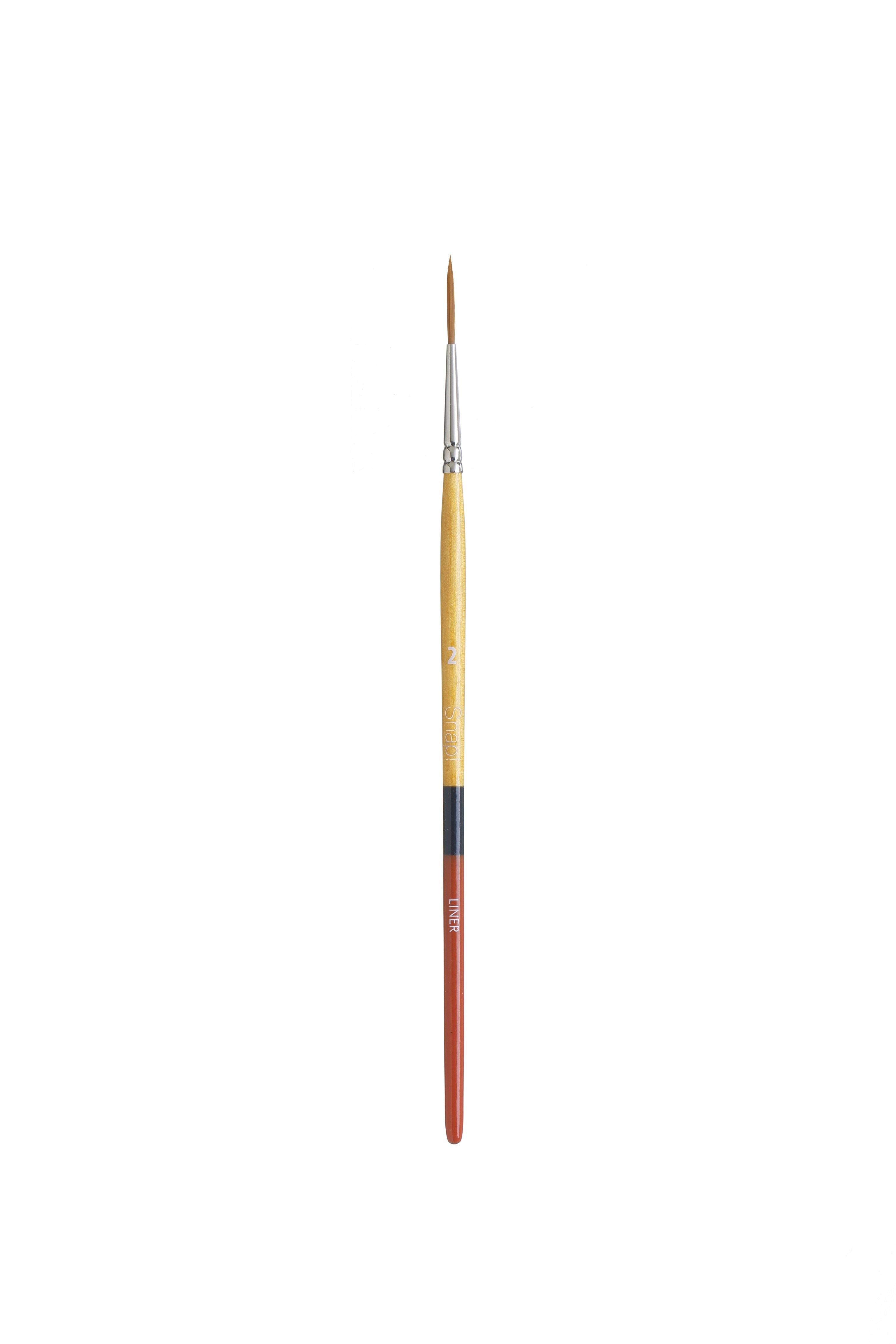 Princeton Snap Series 9650 Short Handle Golden Synthetic Brush for Watercolour, Acrylic - Art Supplies Australia