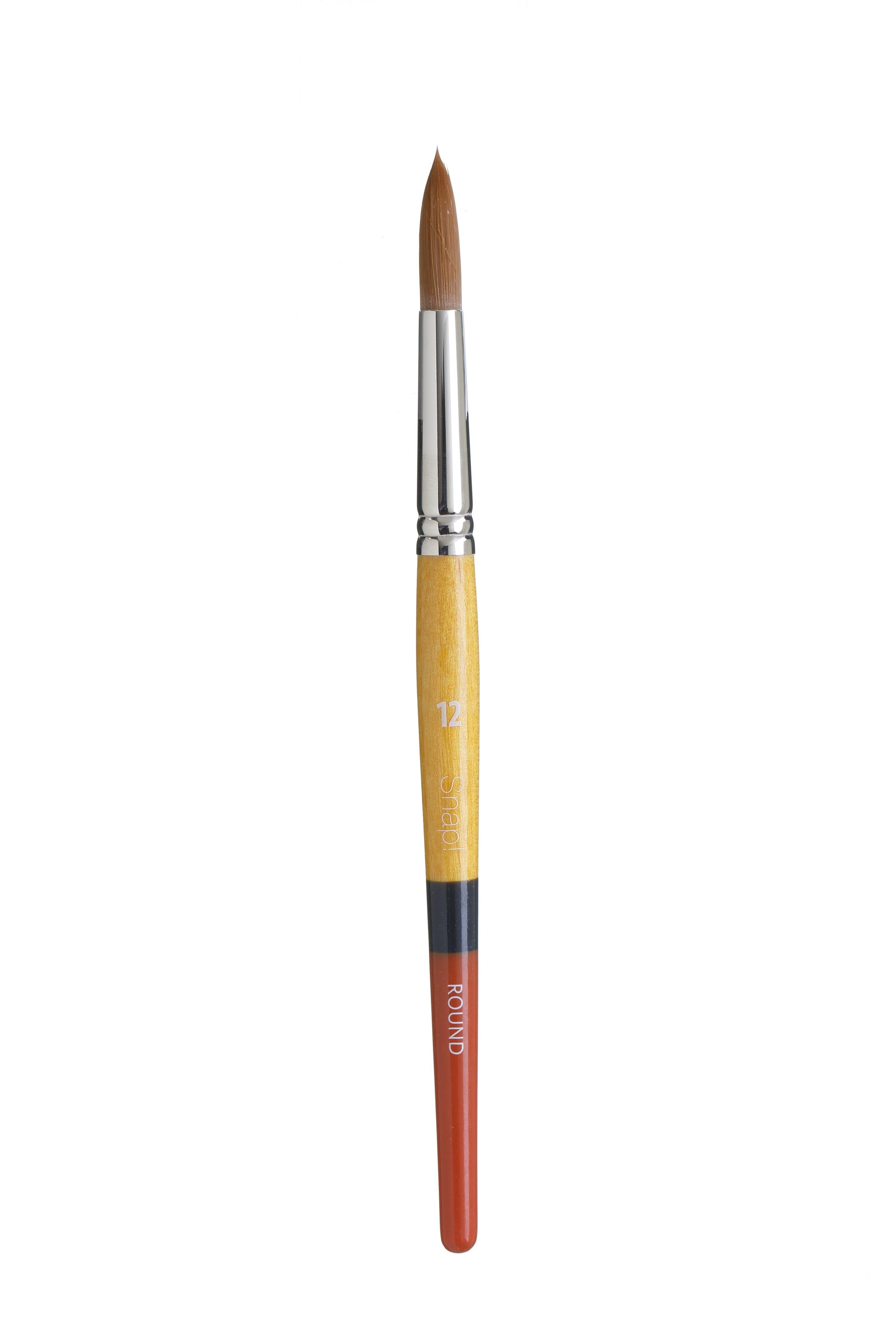 Princeton Snap Series 9650 Short Handle Golden Synthetic Brush for Watercolour, Acrylic - Art Supplies Australia