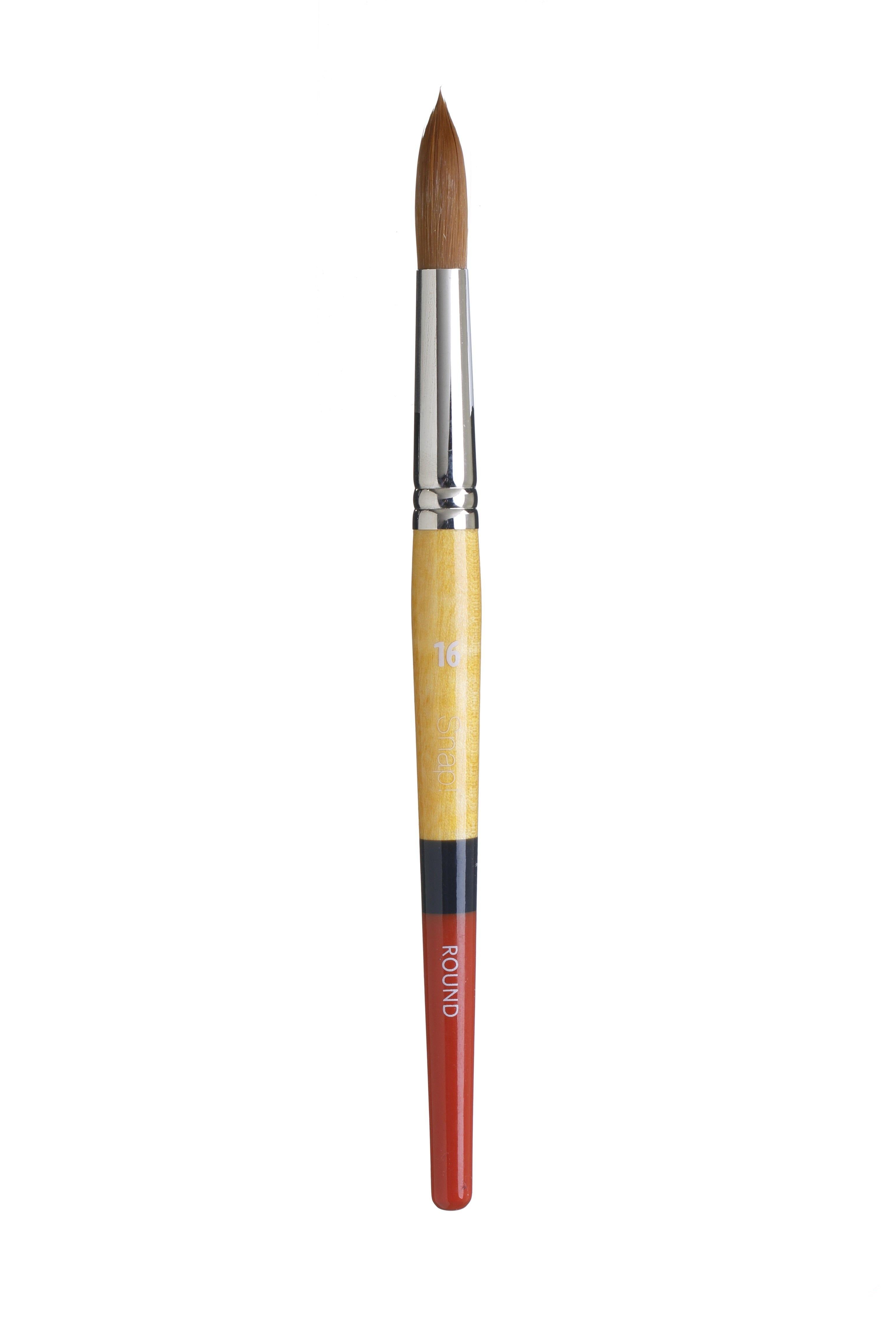 Princeton Snap Series 9650 Short Handle Golden Synthetic Brush for Watercolour, Acrylic - Art Supplies Australia