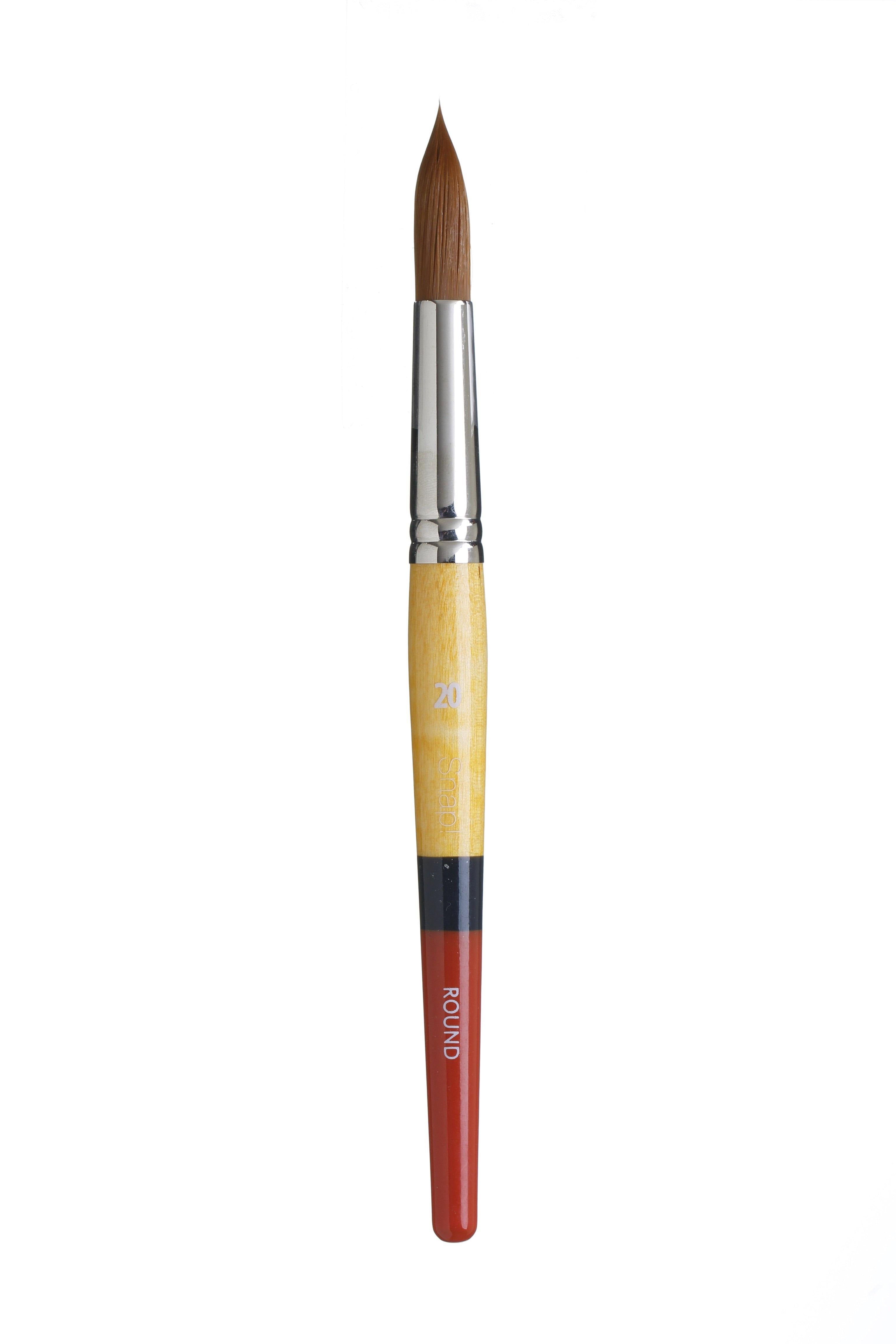 Princeton Snap Series 9650 Short Handle Golden Synthetic Brush for Watercolour, Acrylic - Art Supplies Australia