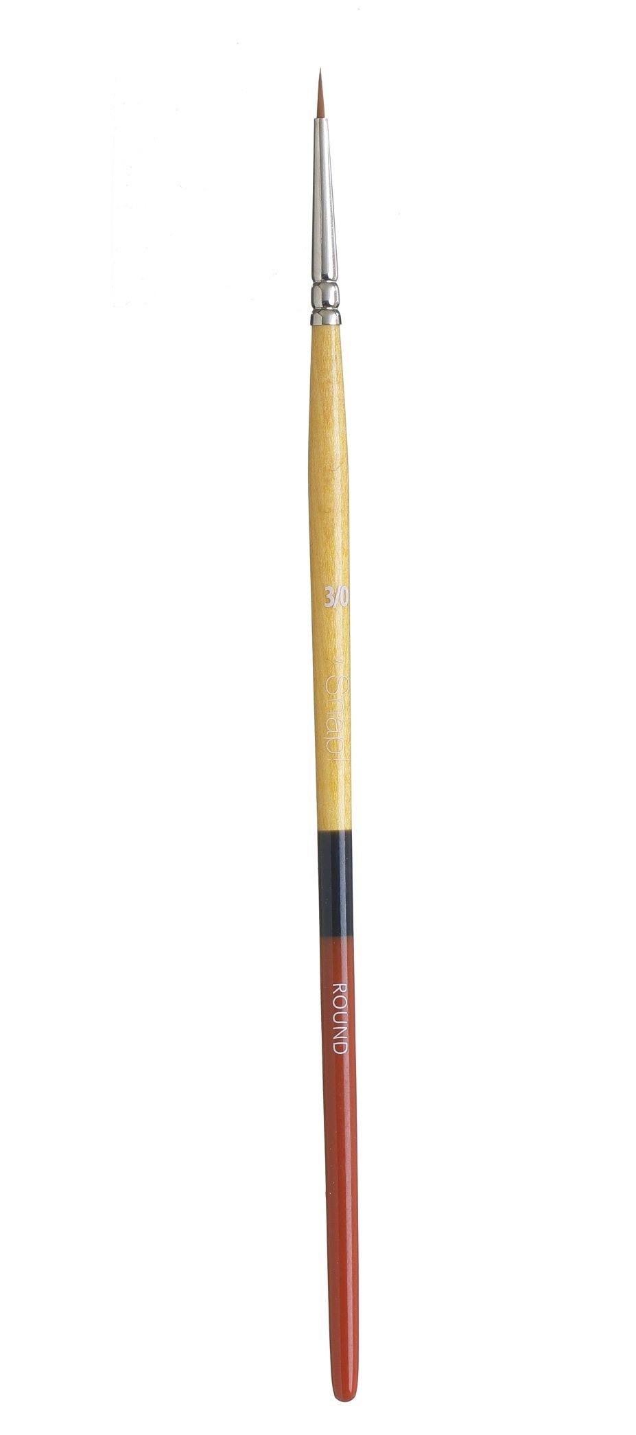 Princeton Snap Series 9650 Short Handle Golden Synthetic Brush for Watercolour, Acrylic - Art Supplies Australia