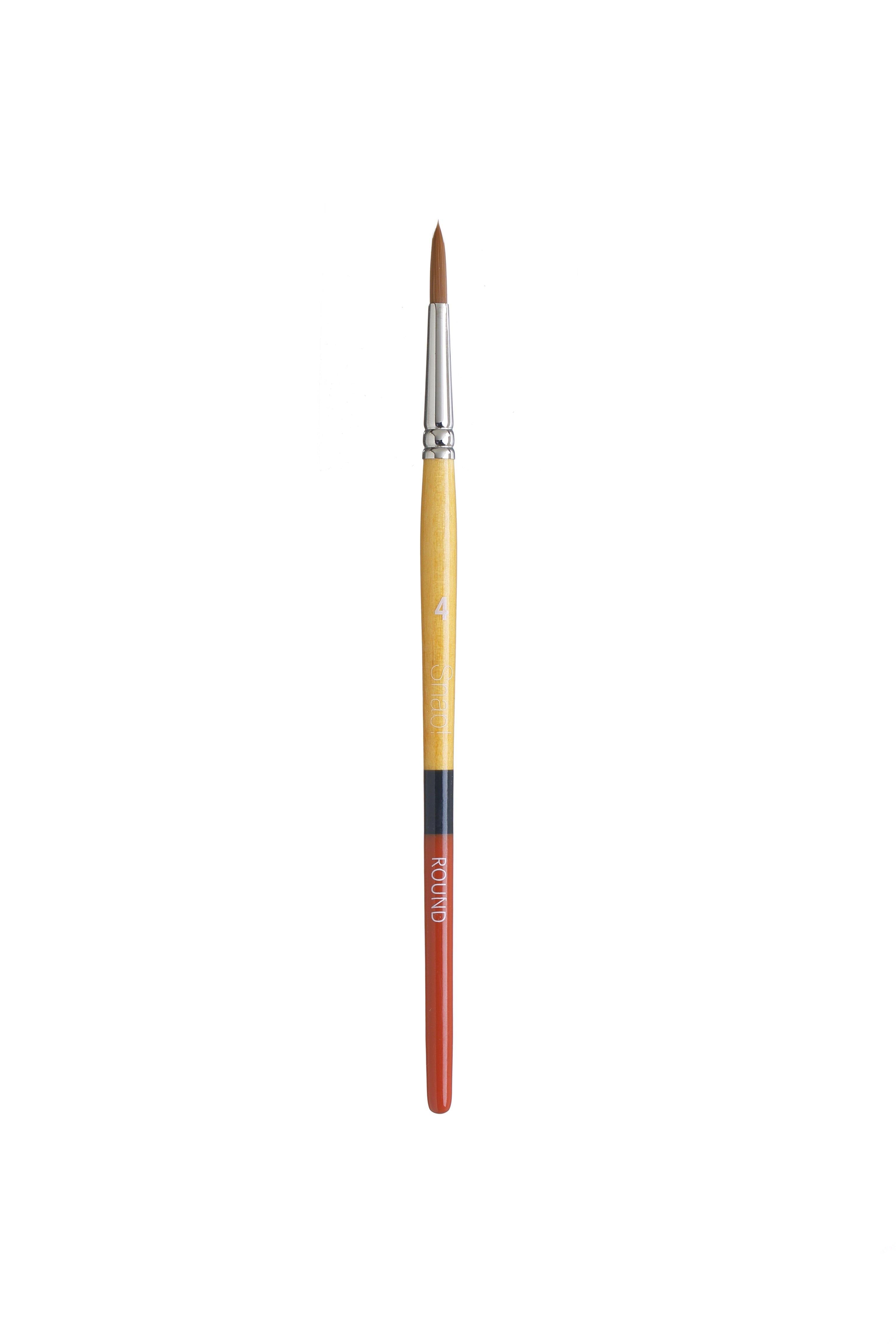 Princeton Snap Series 9650 Short Handle Golden Synthetic Brush for Watercolour, Acrylic - Art Supplies Australia