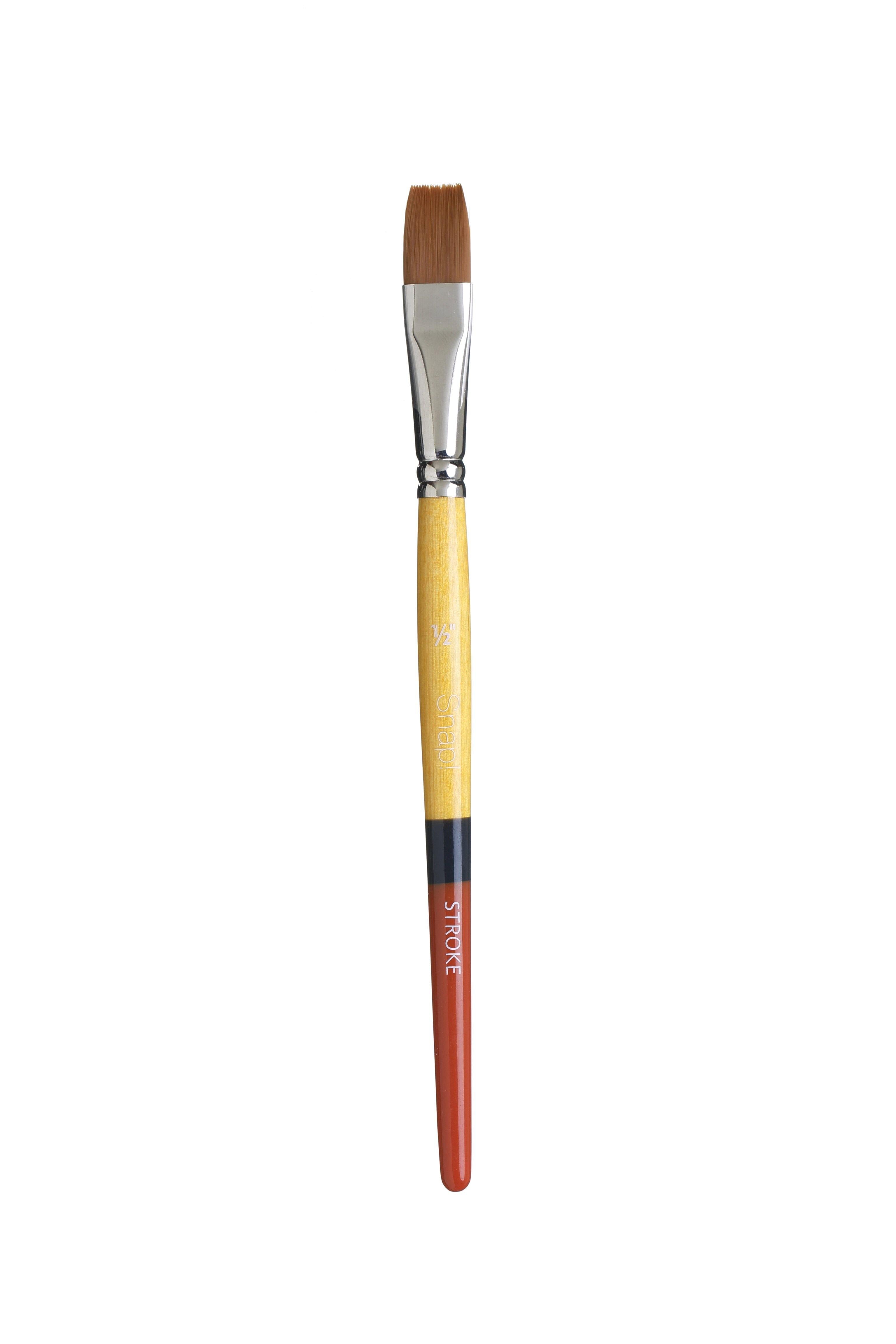 Princeton Snap Series 9650 Short Handle Golden Synthetic Brush for Watercolour, Acrylic - Art Supplies Australia