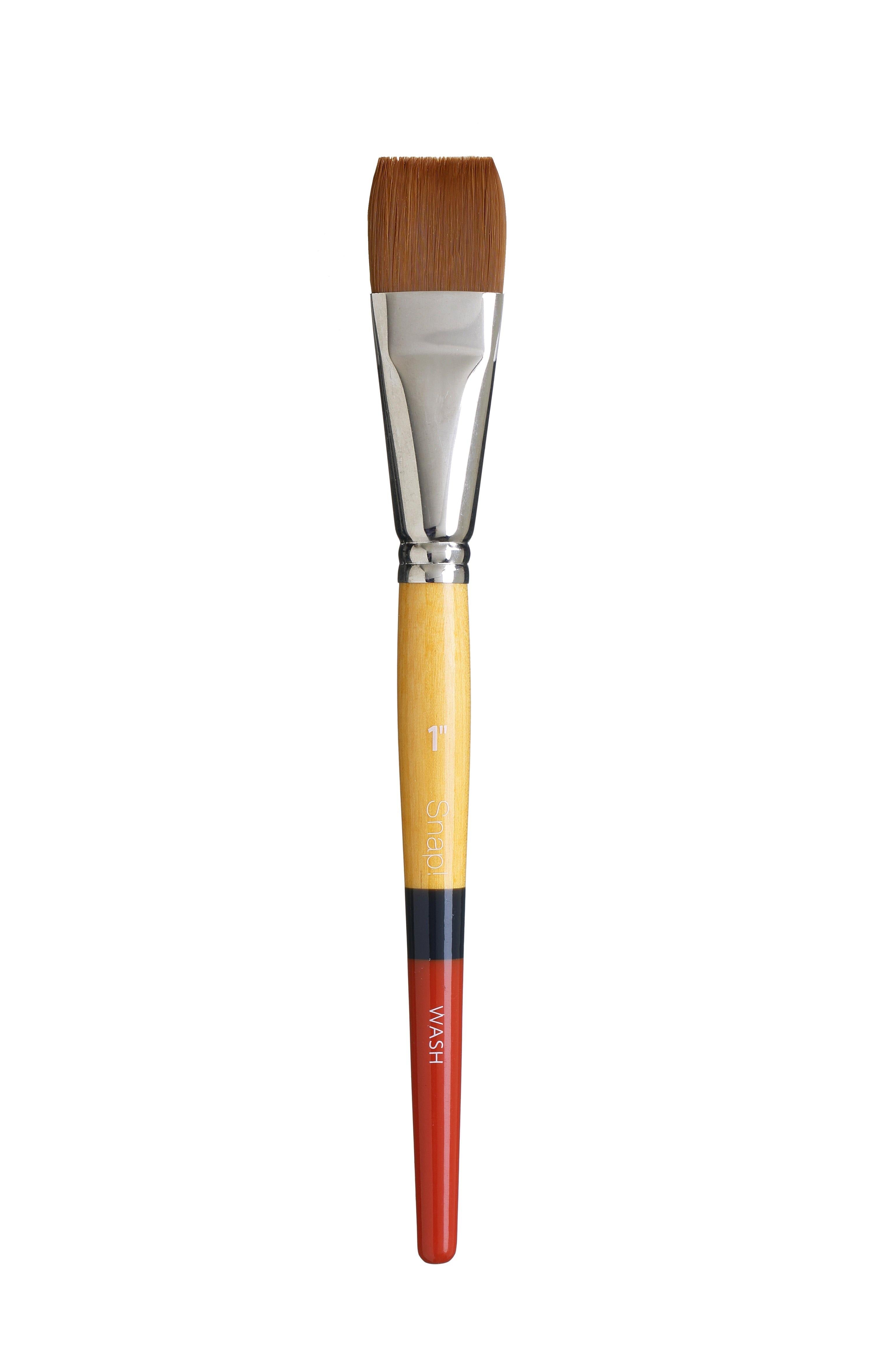 Princeton Snap Series 9650 Short Handle Golden Synthetic Brush for Watercolour, Acrylic - Art Supplies Australia