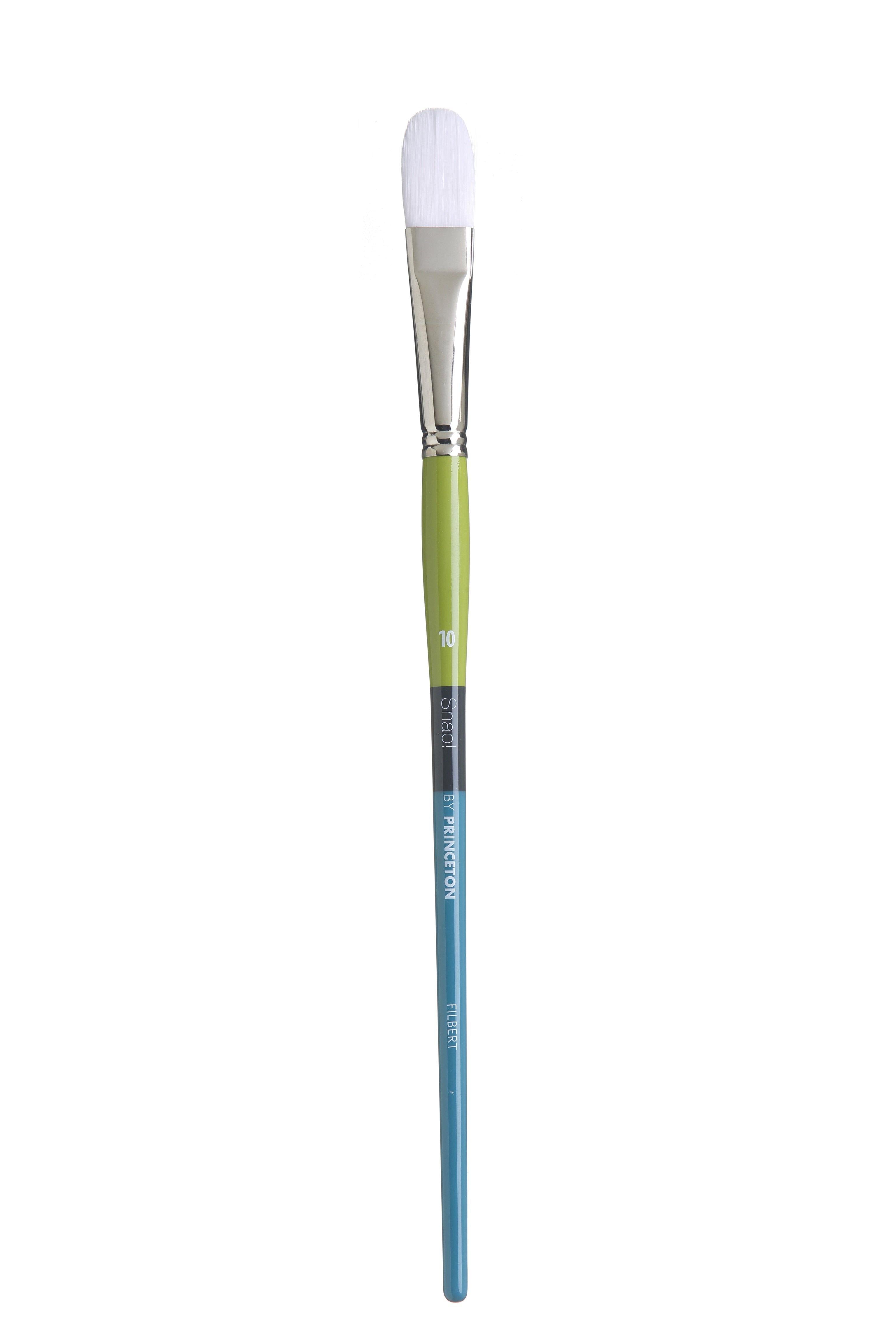 Princeton Snap Series 9800 Long Handle White Synthetic Brush for Watercolour, Acrylic - Art Supplies Australia