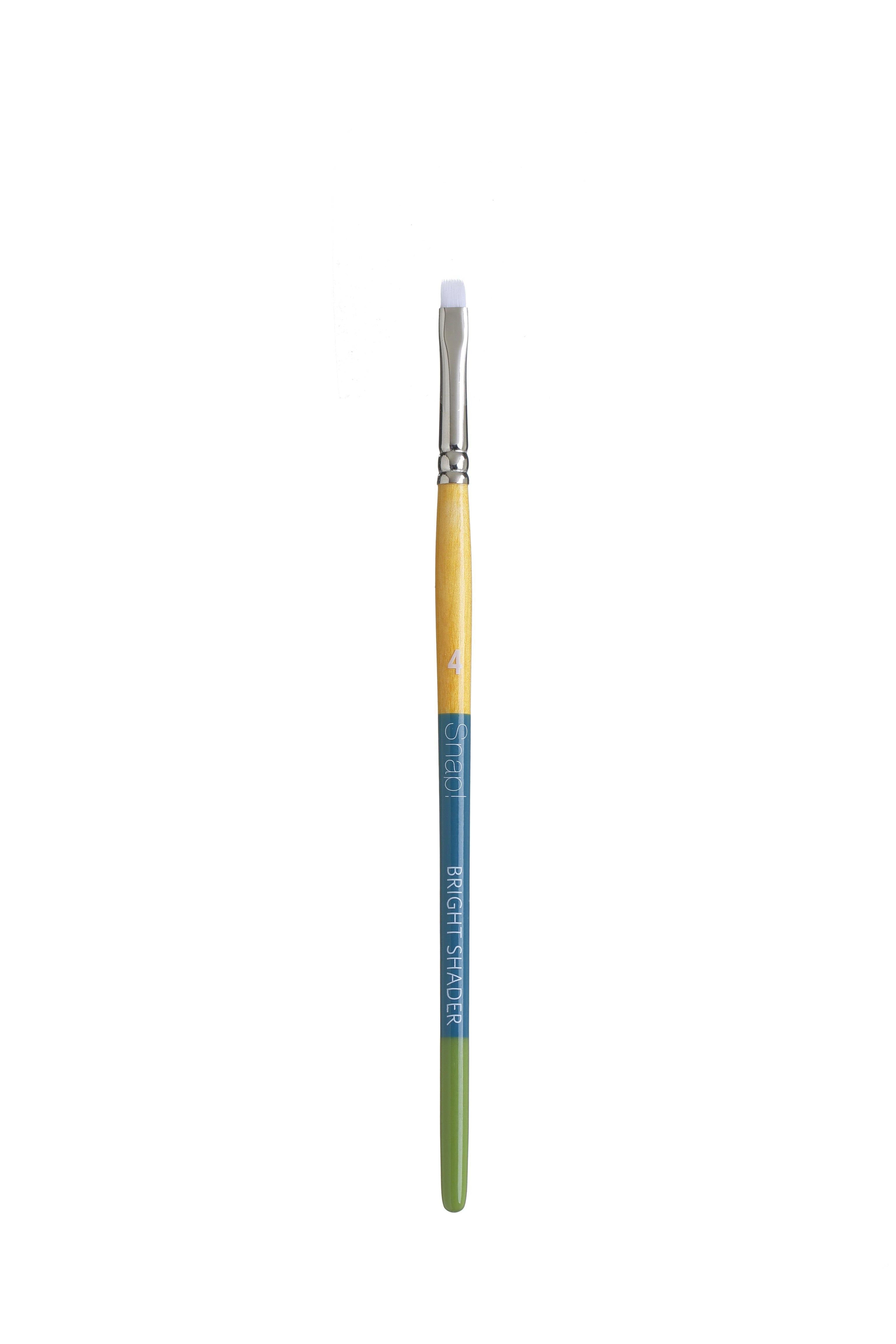 Princeton Snap Series 9850 Short Handle White Synthetic Brush for Watercolour, Acrylic - Art Supplies Australia