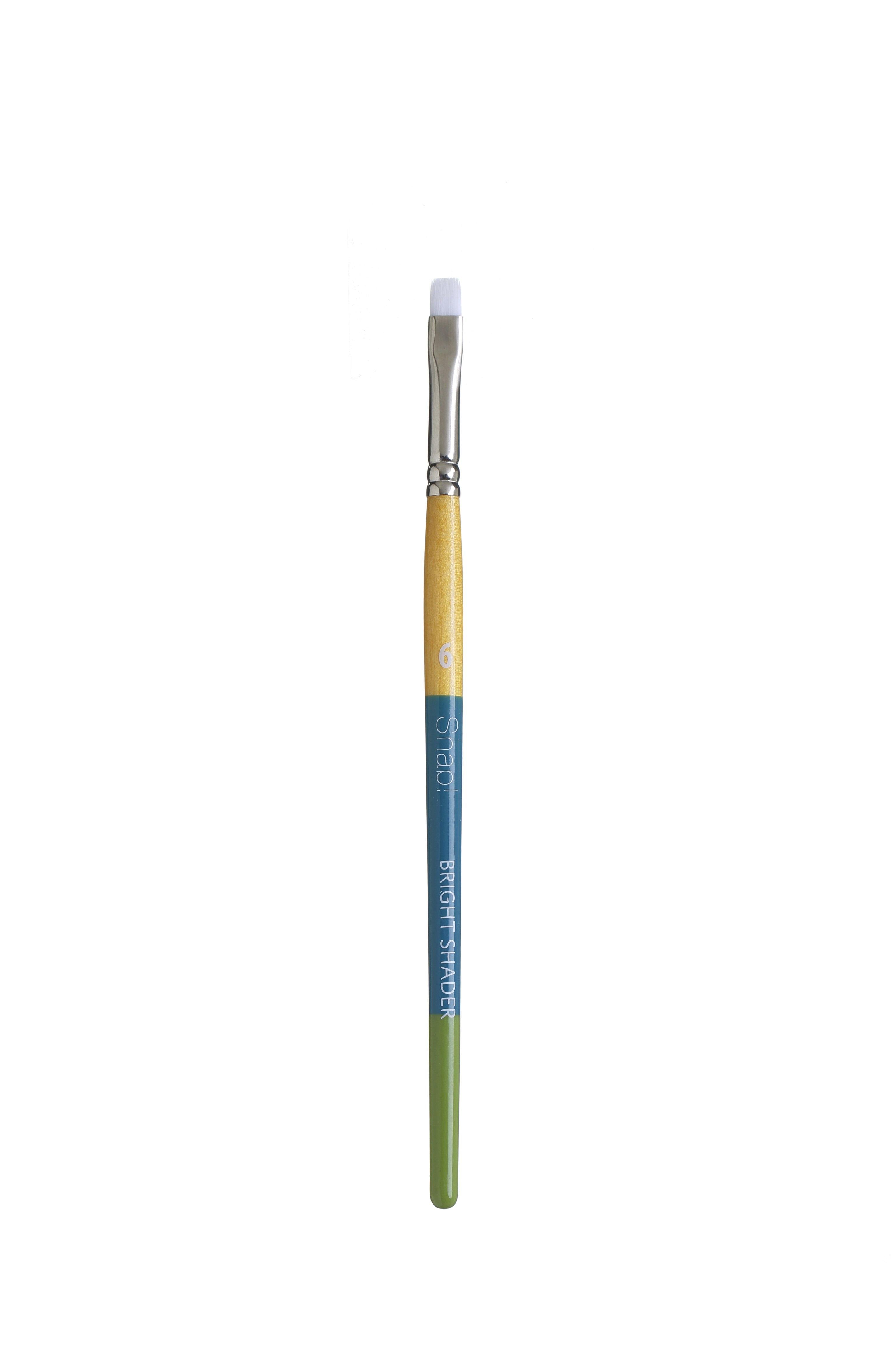 Princeton Snap Series 9850 Short Handle White Synthetic Brush for Watercolour, Acrylic - Art Supplies Australia