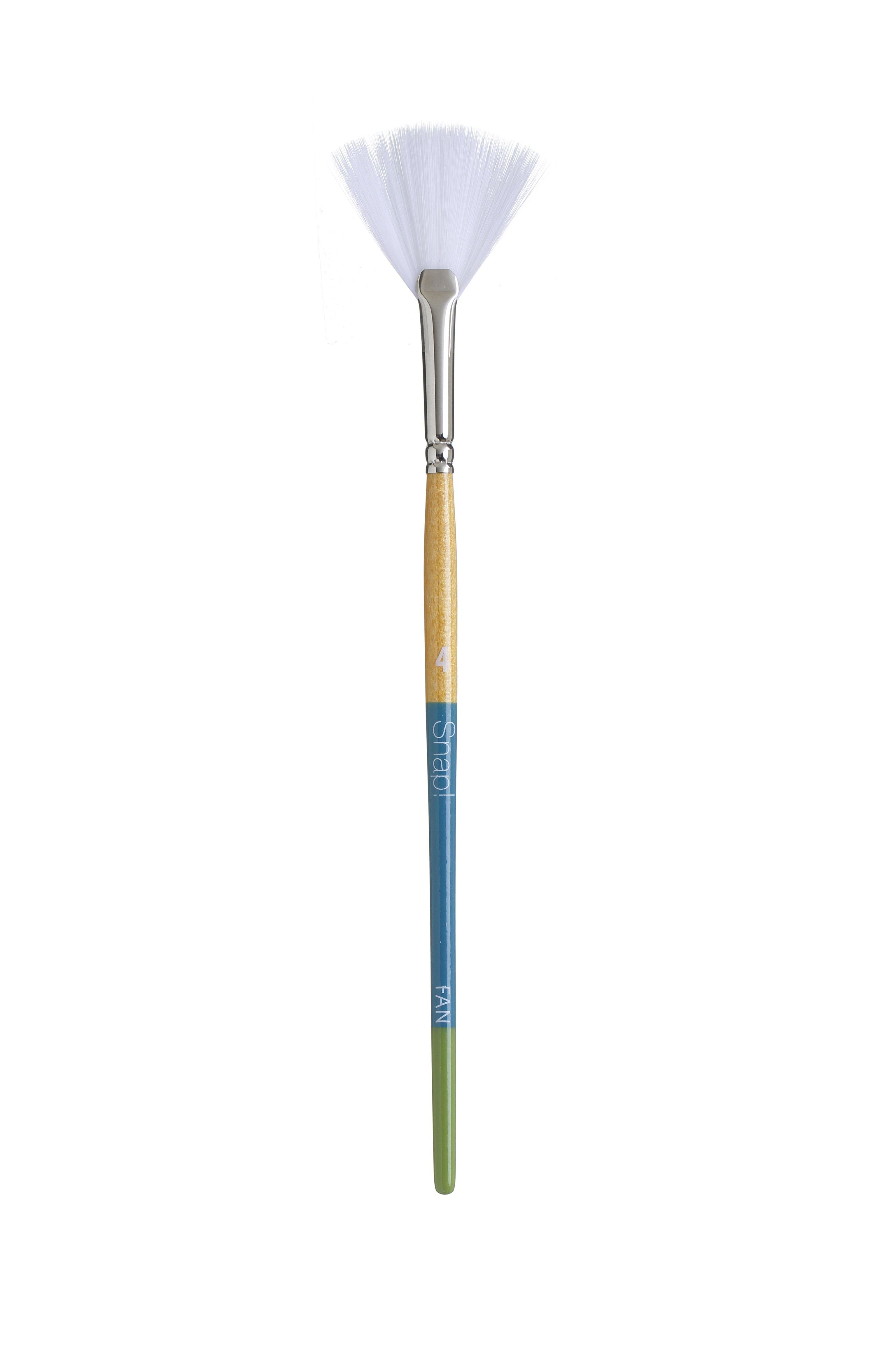 Princeton Snap Series 9850 Short Handle White Synthetic Brush for Watercolour, Acrylic - Art Supplies Australia