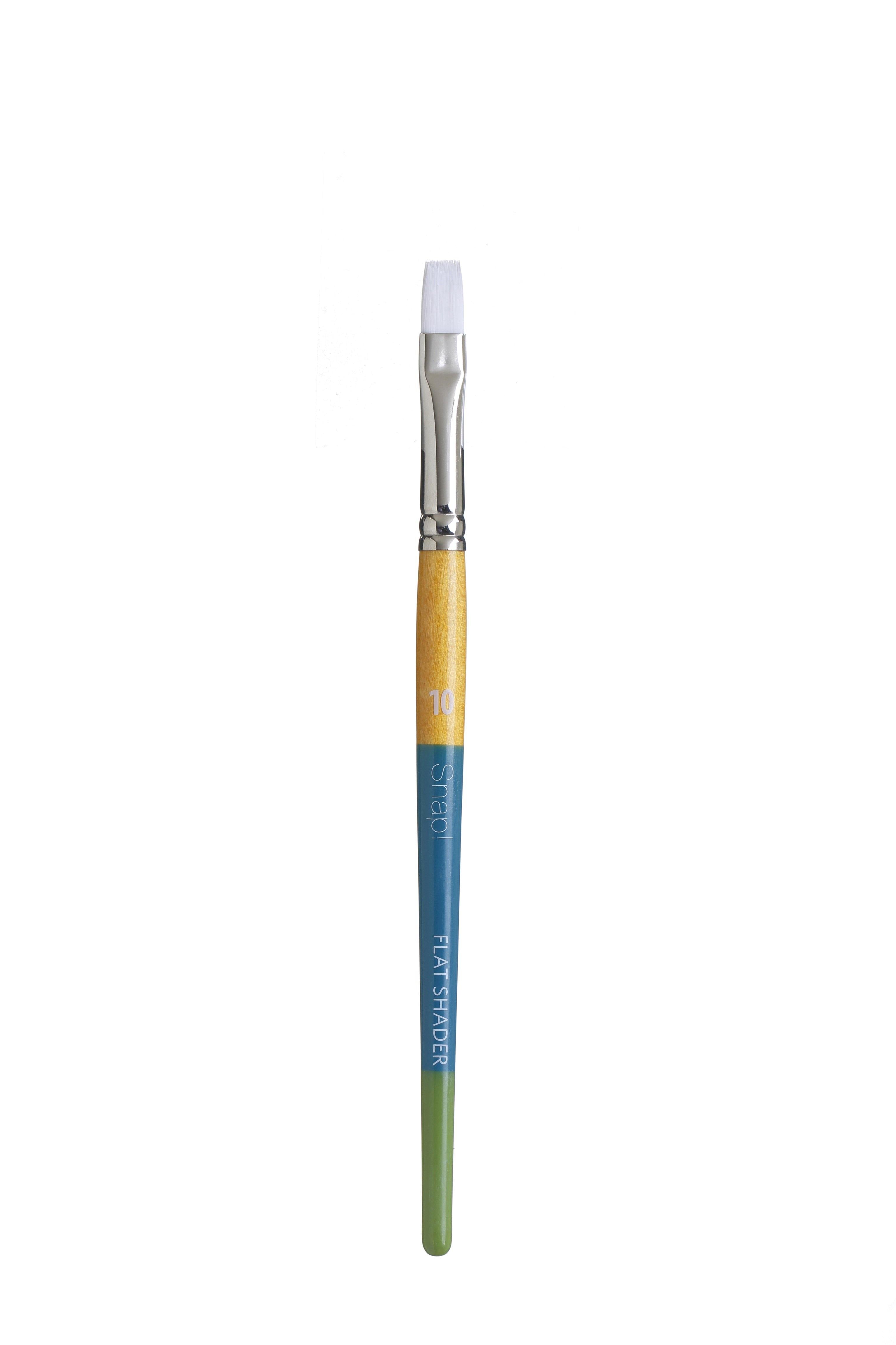 Princeton Snap Series 9850 Short Handle White Synthetic Brush for Watercolour, Acrylic - Art Supplies Australia