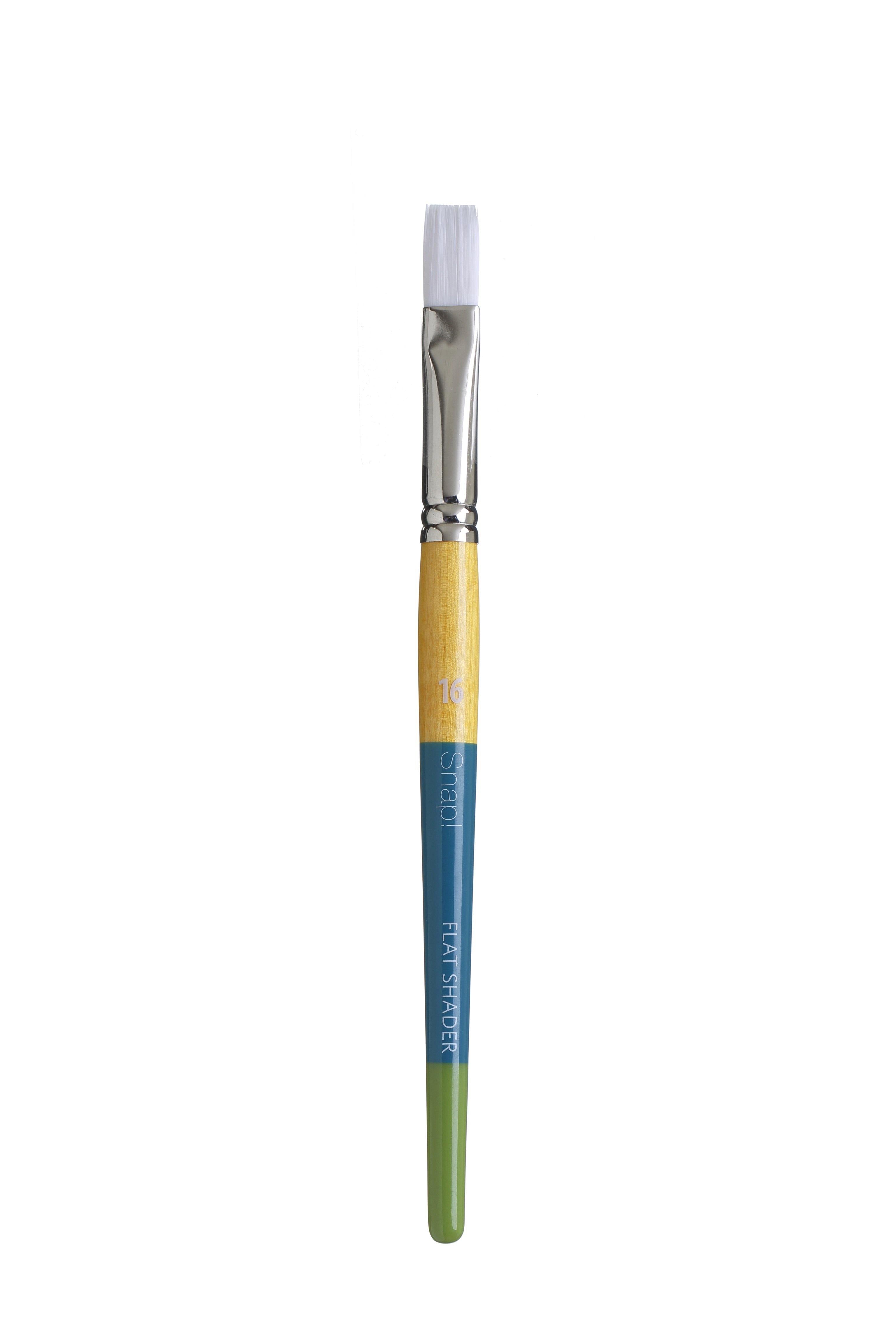 Princeton Snap Series 9850 Short Handle White Synthetic Brush for Watercolour, Acrylic - Art Supplies Australia