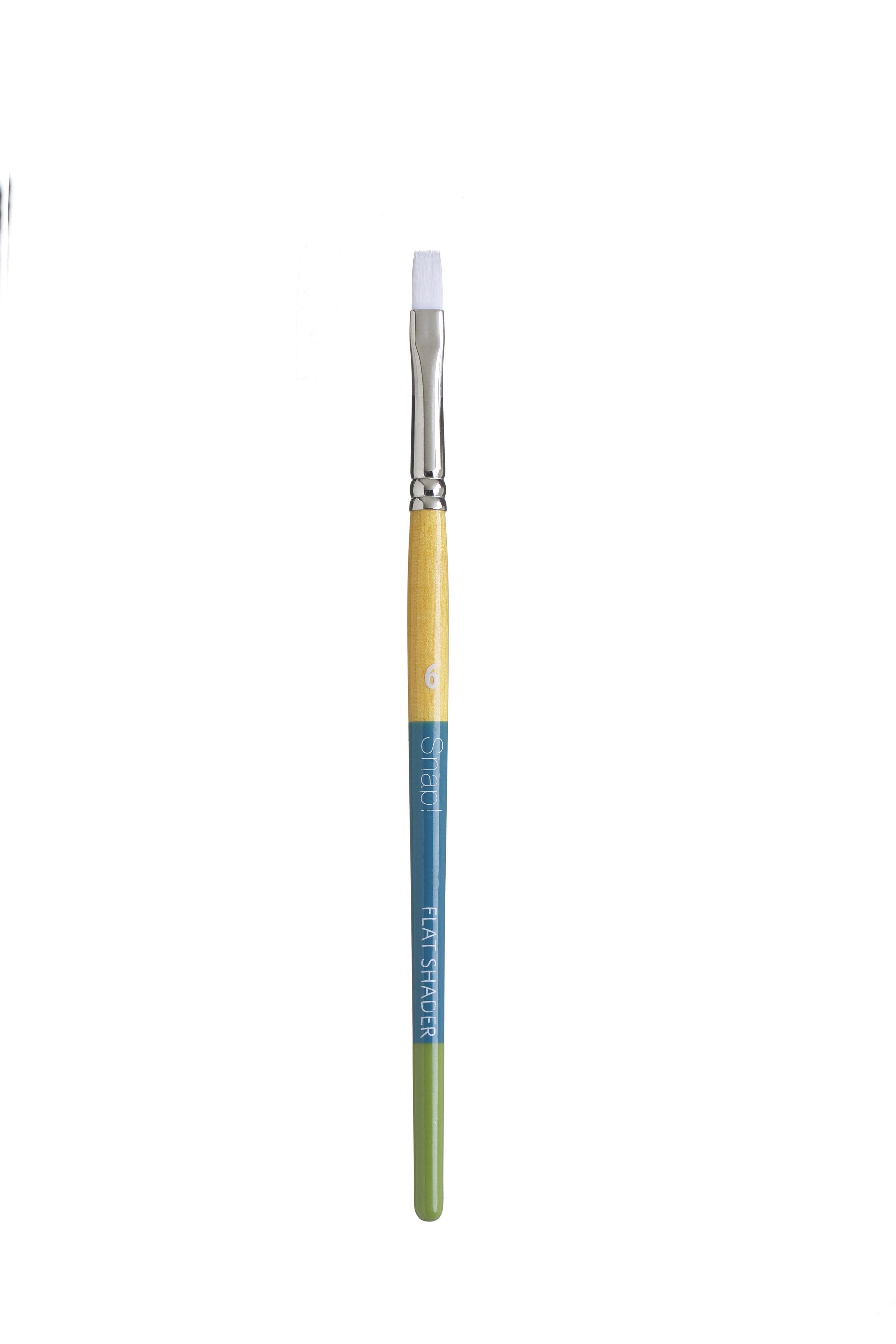 Princeton Snap Series 9850 Short Handle White Synthetic Brush for Watercolour, Acrylic - Art Supplies Australia