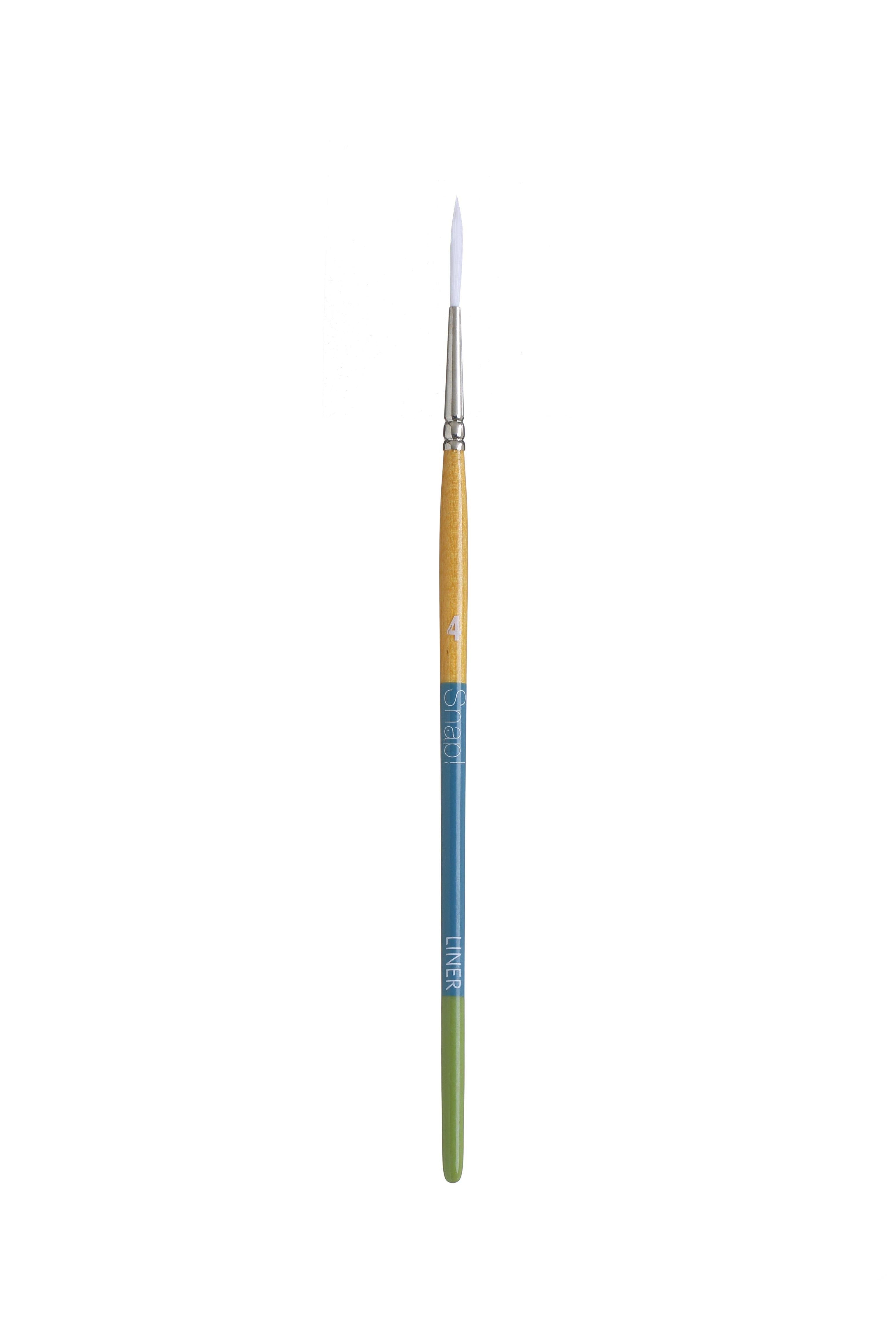 Princeton Snap Series 9850 Short Handle White Synthetic Brush for Watercolour, Acrylic - Art Supplies Australia