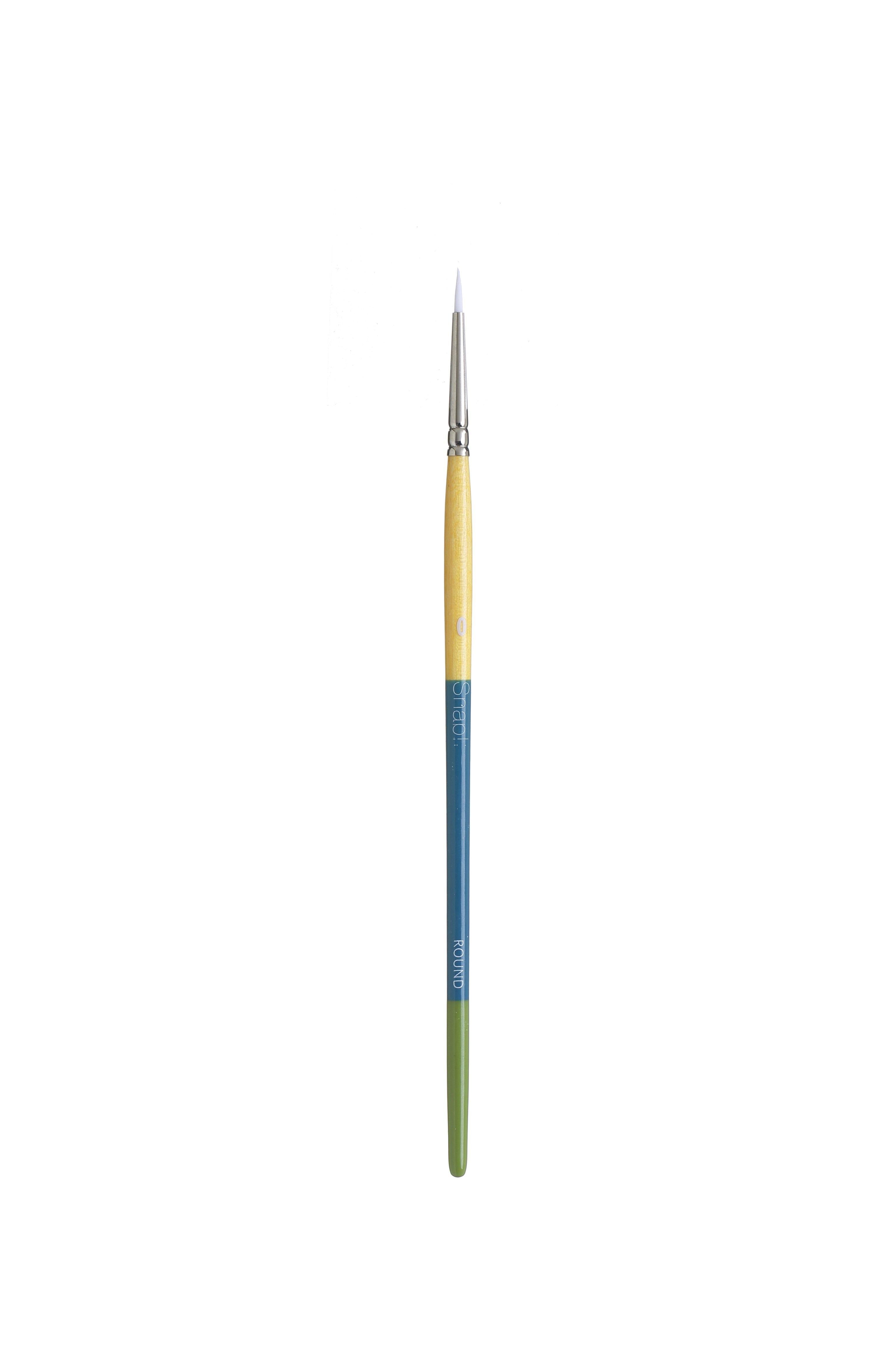 Princeton Snap Series 9850 Short Handle White Synthetic Brush for Watercolour, Acrylic - Art Supplies Australia