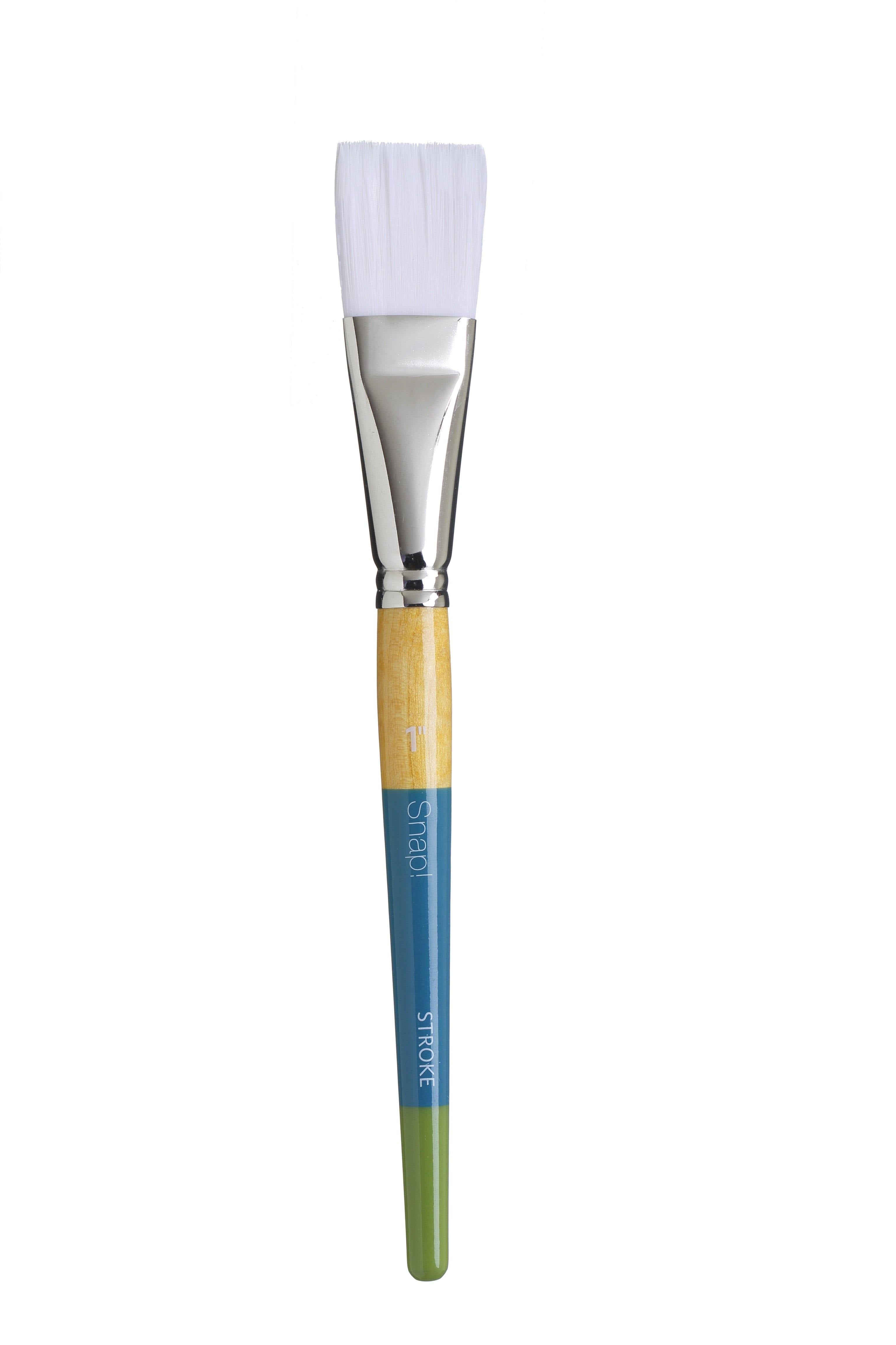 Princeton Snap Series 9850 Short Handle White Synthetic Brush for Watercolour, Acrylic - Art Supplies Australia