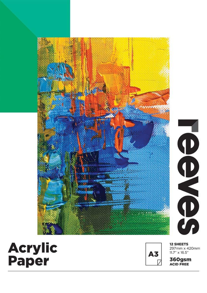 Reeves Acrylic Paper Pads - Art Supplies Australia