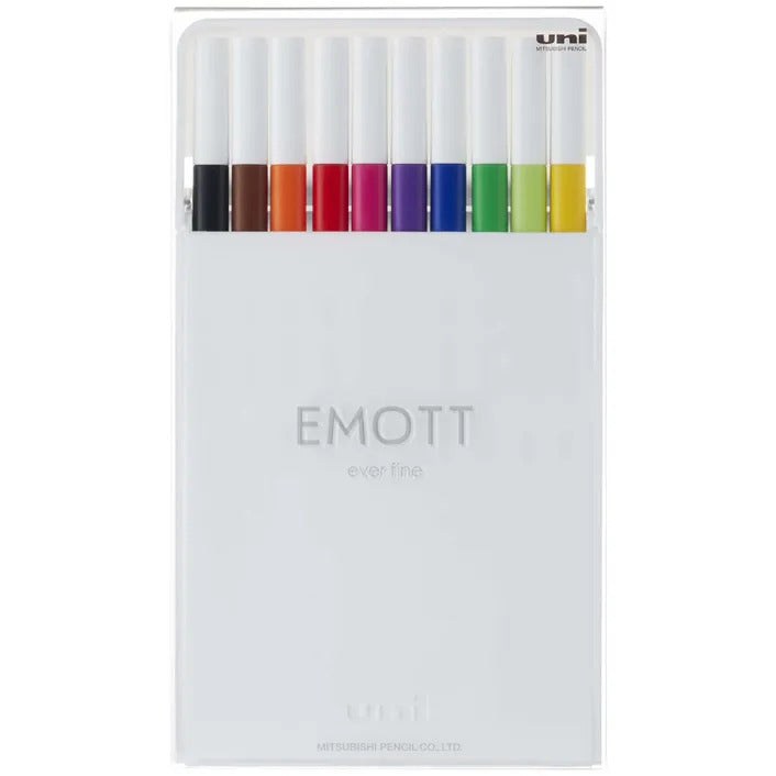 Uni Emott Everfine Fineliners 0.4mm Sets - Art Supplies Australia