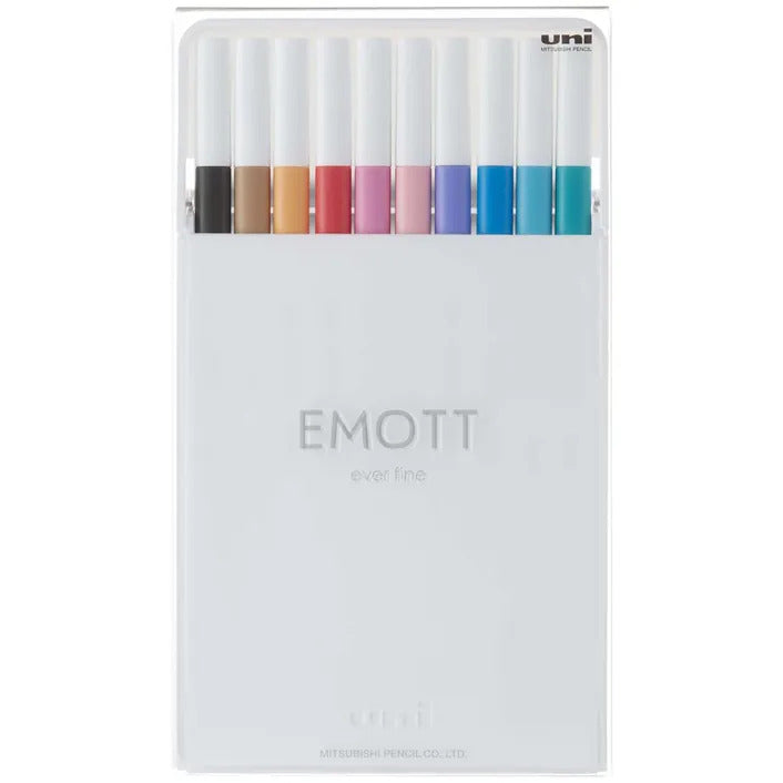 Uni Emott Everfine Fineliners 0.4mm Sets - Art Supplies Australia