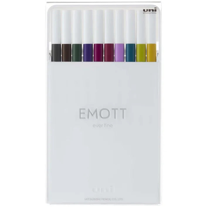 Uni Emott Everfine Fineliners 0.4mm Sets - Art Supplies Australia
