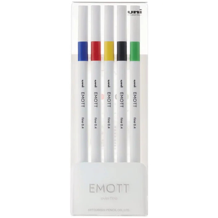 Uni Emott Everfine Fineliners 0.4mm Sets - Art Supplies Australia