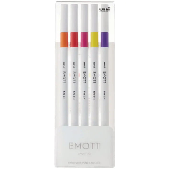 Uni Emott Everfine Fineliners 0.4mm Sets - Art Supplies Australia