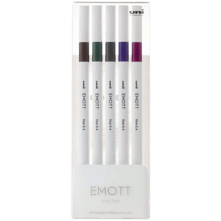 Uni Emott Everfine Fineliners 0.4mm Sets - Art Supplies Australia
