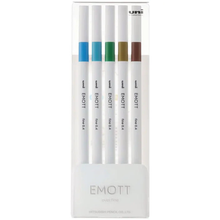 Uni Emott Everfine Fineliners 0.4mm Sets - Art Supplies Australia