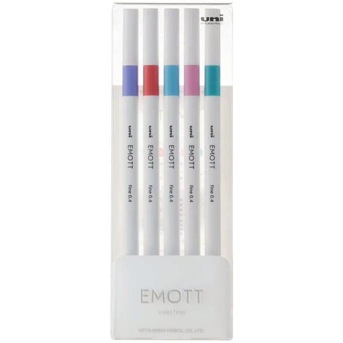Uni Emott Everfine Fineliners 0.4mm Sets - Art Supplies Australia