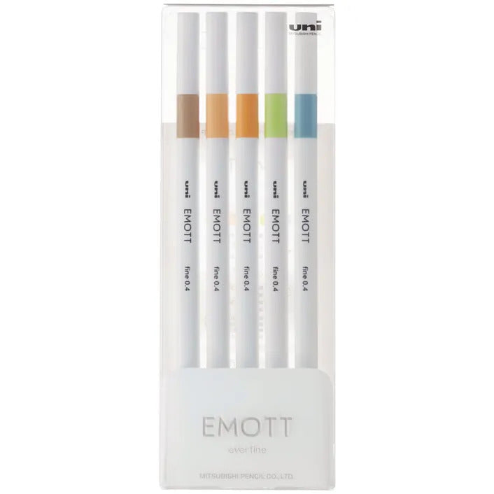 Uni Emott Everfine Fineliners 0.4mm Sets - Art Supplies Australia