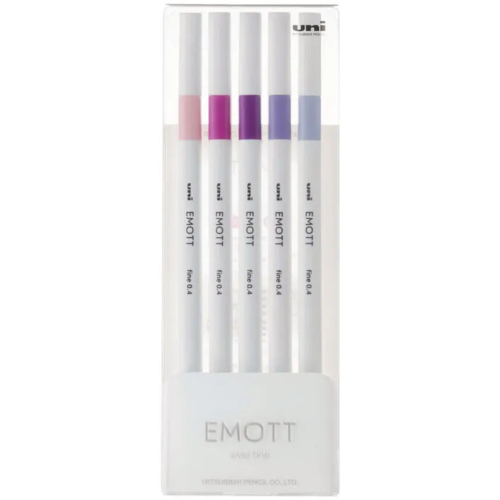 Uni Emott Everfine Fineliners 0.4mm Sets - Art Supplies Australia