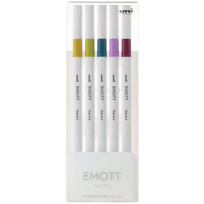 Uni Emott Everfine Fineliners 0.4mm Sets - Art Supplies Australia