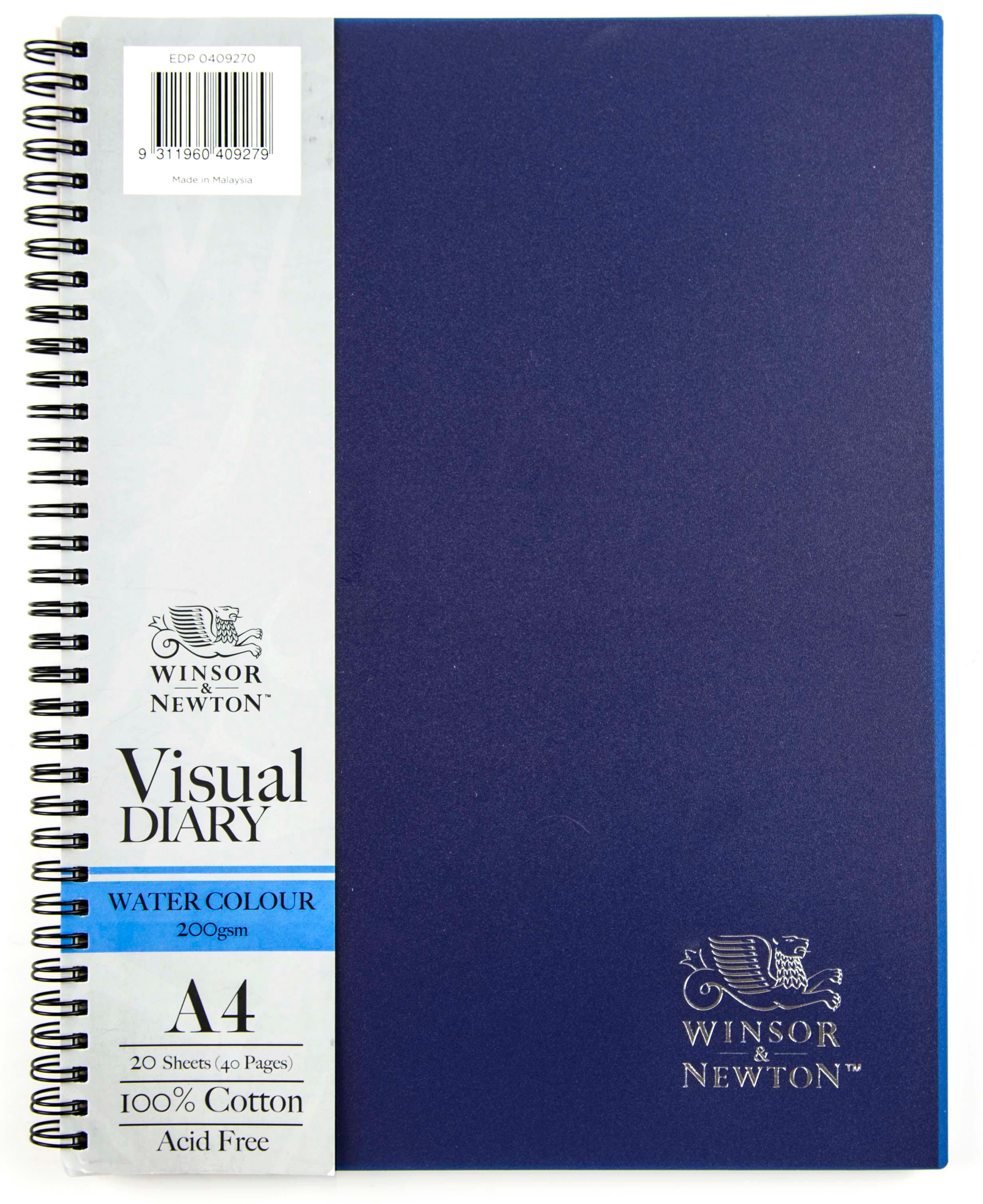 Winsor & Newton Double Wire Bond Watercolour Visual Diaries 20 Sheets - Art Supplies Australia