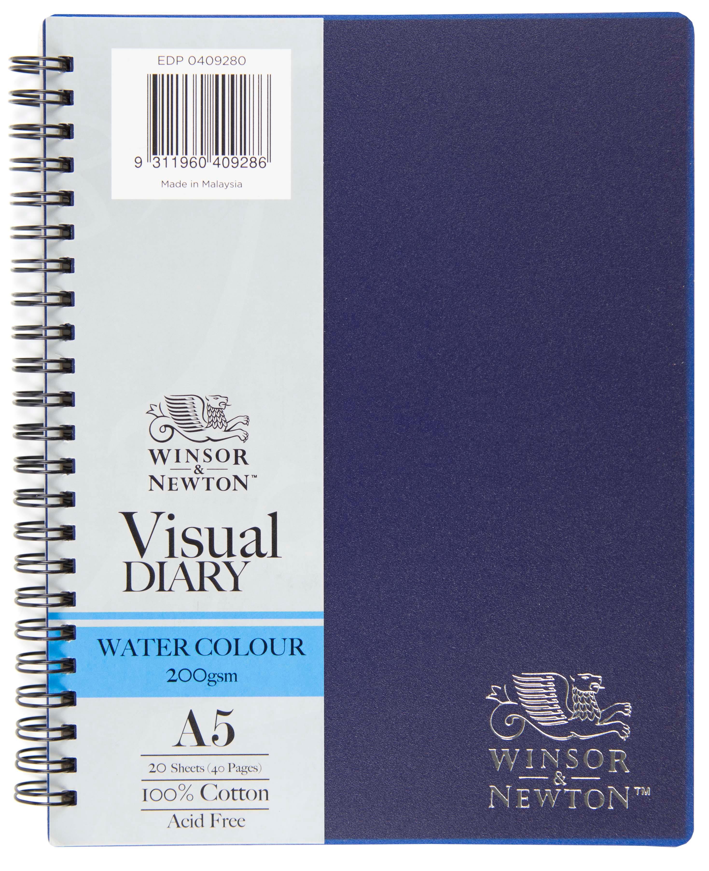 Winsor & Newton Double Wire Bond Watercolour Visual Diaries 20 Sheets - Art Supplies Australia